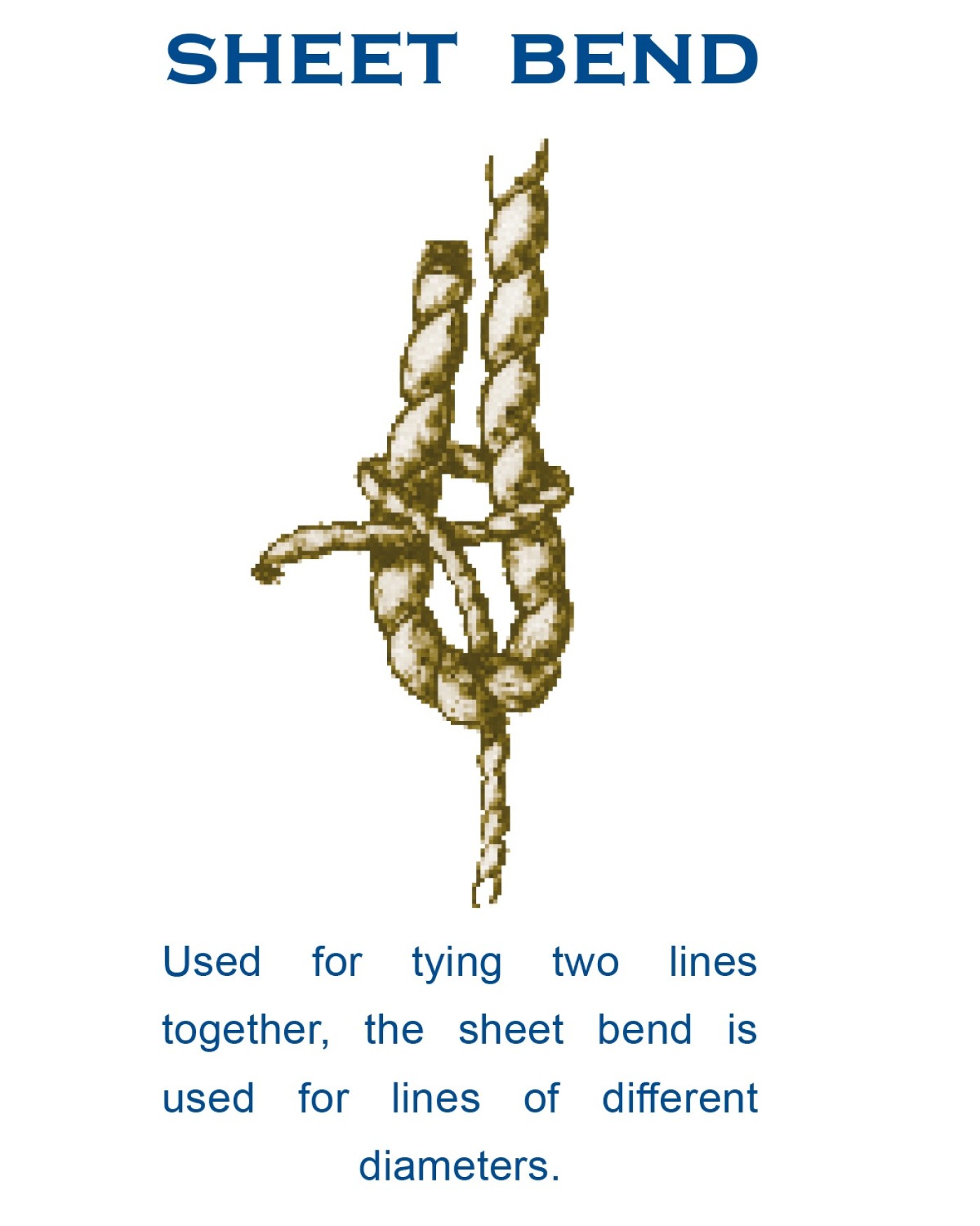 Sheet bend, knot